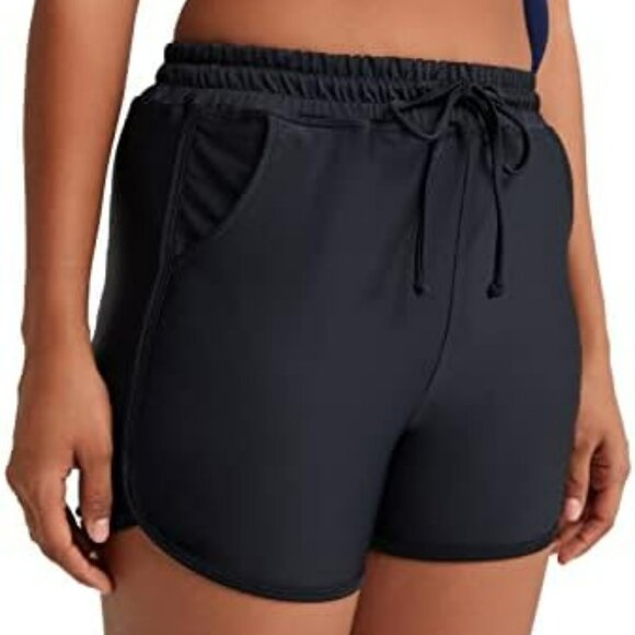 Women's‎ NWT Yilisha Women Drawstring Swim Board Shorts Size Small - Picture 1 of 5